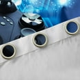 thumbnail image 4 of jejeloiu 3D Gamepad Controller Curtains Pack of 2 (42x84 Each),Teens Video Game Curtains Blackout,Black Blue Bedroom Curtains For Boy Kids,Breathable Home Decor, 4 of 6