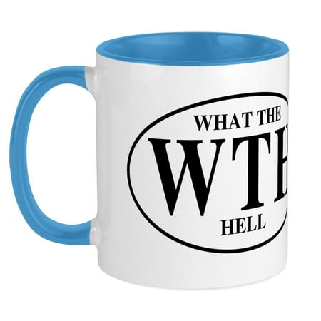 

CafePress - What The Hell Mug - Ceramic Coffee Tea Novelty Mug Cup 11 oz