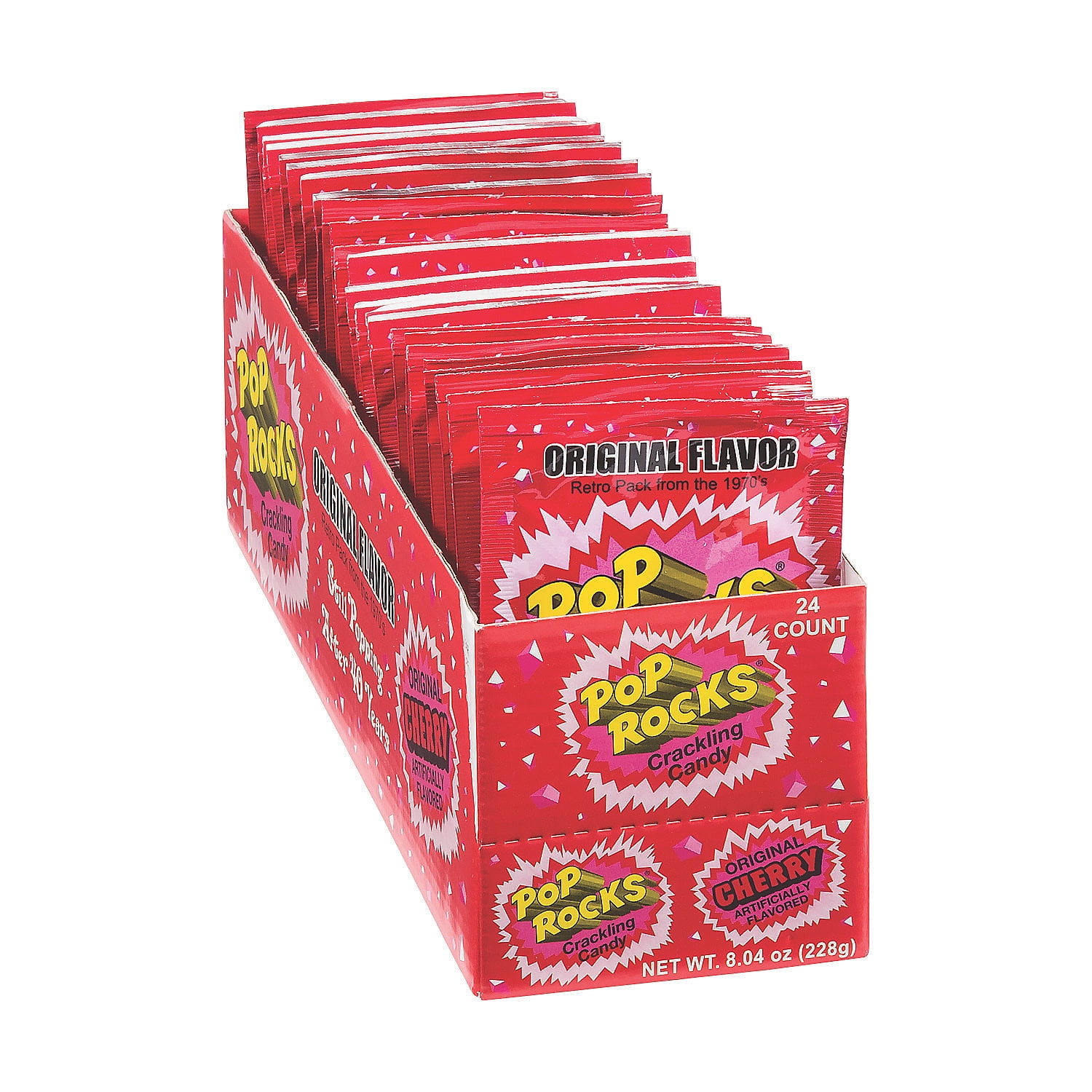 Pop Rocks® Cherry Hard Candy, Edibles, Party Supplies, 24 Pieces