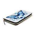 thumbnail image 3 of Qxltty Blue Butterfly Women's Leather Wallet Fashion Retro Multi Card Holder with Cell Phone Pocket Mothers Day Gifts, 3 of 6