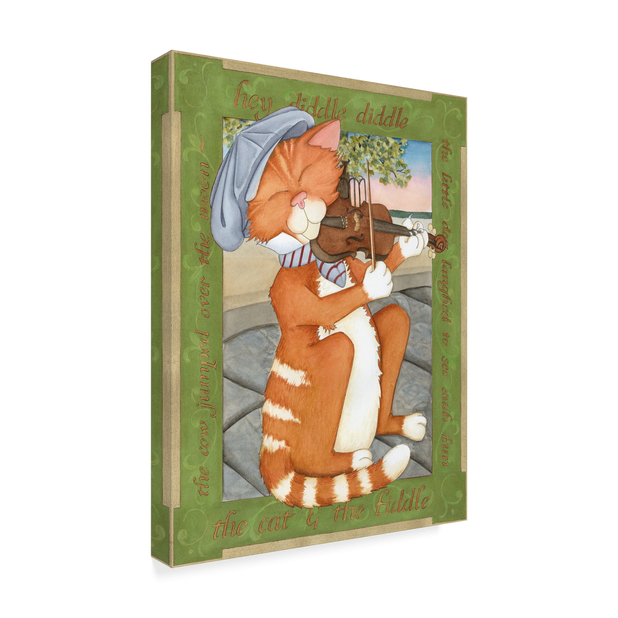 Trademark Fine Art 'The Cat and The Fiddle' Canvas Art by Tara Friel