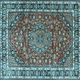 thumbnail image 1 of Ahgly Company Indoor Square Persian Light Blue Traditional Area Rugs, 7' Square, 1 of 4