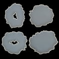 thumbnail image 5 of Large Irregular Wave Round Coaster Mold Silicone Resin Cement Casting Mold Tools, 5 of 16