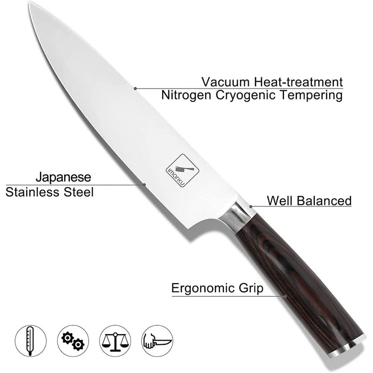 imarku Damascus Chef Knife, 8 inch Kitchen Knife Ultra Sharp