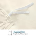 thumbnail image 6 of 1- Piece Premium Duvet Cover -Full/Queen (90" x 90") Size - 600 Thread Count, Ultra Soft Egyptian Cotton Comforter Cover with Zipper Closure & Corner Ties, Ivory Solid, 6 of 7