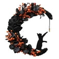 thumbnail image 1 of CAIROYAR Guirnaldas de flores y lunas de Halloween para el hogar, exteriores, decoración de cercas, nuevas M6, 1 of 7