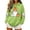 Green, variant on Classic Women's Halloween Spirit Graphic Hoodie Long Sleeve Drawstring Pullover Top with Kangaroo Pouch for Casual Holiday Outfits
