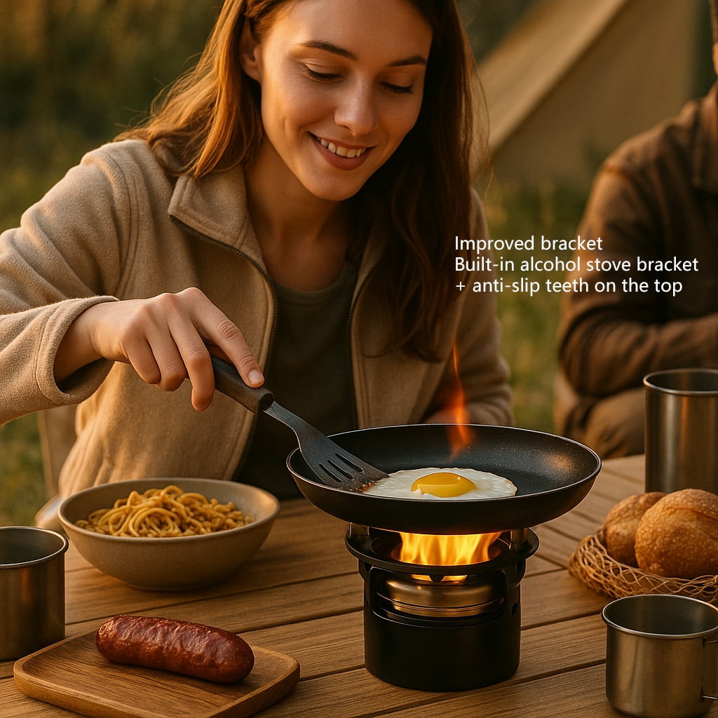 Alcohol Stove Burner Camping Portable Mini Alcohol Stoves Lightweight Tiny Brass Stove For Hiking Backpacking Emergency Outdoor Coffee Cooking