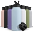 thumbnail image 1 of ?JoyJolt botella de agua triple aislada con tapa de paja Y JoyJolt  JoyJolt, 1 of 2