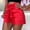 Red, variant on Womens Shorts Casual Sevevn Women's Pockets Wide-Leg Pure Color Short Pants Summer Shorts