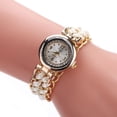 thumbnail image 1 of Reloj de cuarzo para mujer, relojes para mujer, reloj de pulsera analógico de cuarzo con cuerda de punto y cadena, reloj de cuarzo, 1 of 2