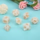 thumbnail image 4 of Juego de 7 piezas de dados de juego de mesa de varios lados con rayas de perlas duraderas de material acrílico ecológico para ocio familiar (rayas de perlas blancas), 4 of 7