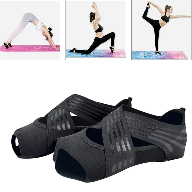 Non Skid Women Barre Yoga Shoes Pilates Grip Socks Flexible Machine Wash