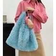 thumbnail image 4 of LHSHID Women's Furry Faux Fur Shoulder Bag Fluffy Plush Hobo Bag Soft Winter Handbag Large Totes Top Handle Purses, 4 of 8