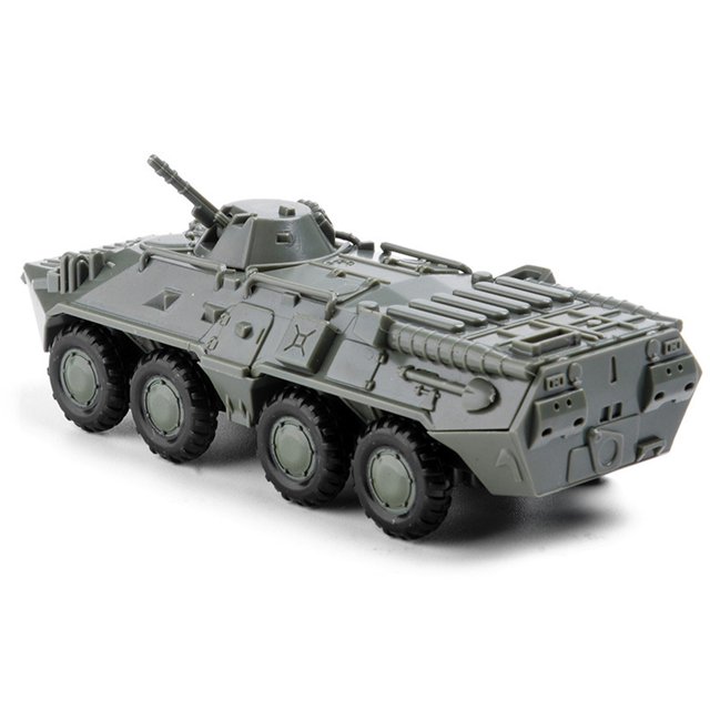 Modèle Rétro Assemblé BTR-80 Véhicule Blindé Kit de Modèle pour Expositions Militaires Décorations Maison