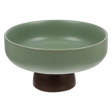 

Tinksky 1Pc Creative Dessert Plate Ceramic Food Storage Plate High Foot Fruit Plate