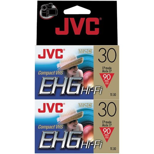 JVC Tc30Ehgdu2 30-Minute Vhs-C Video Tape (2-Pk) (Discontinued by Manufacturer)