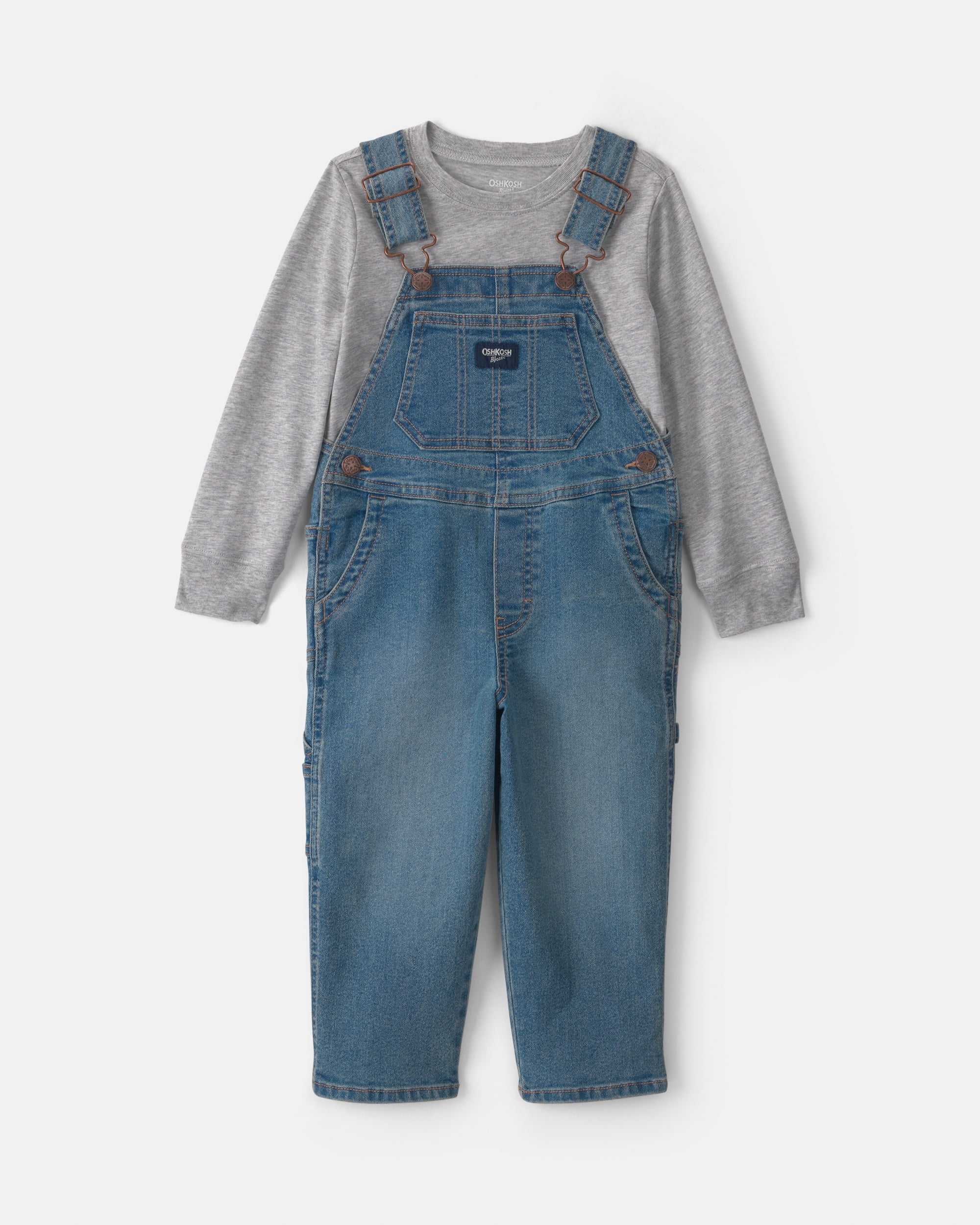 Oshkosh B'gosh Toddler Overall and Top Set, 2-Piece, Sizes 2T - 5T