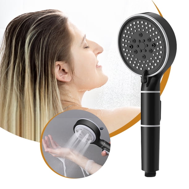 Cabezal de ducha de mano de alta presión para agua dura, 5 modos de rociado, ideal para personas mayores y niños. Ideal para duchas domésticas.