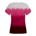 thumbnail image 6 of Fesfesfes Women Tops Womens Spring And Summer Casual V-Neck T-shirt Printed Short Sleeved Womans Under Shirt XL(US:10), 6 of 6