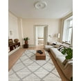 thumbnail image 4 of Grey Geometric Area Rugs for Living Room Washable Rugs Boho Moroccan Area Rug Soft Neutral Geometric Bohemian Carpet Distressed Indoor Rug for Bedroom Dining Room Office Foldable Nonslip Rug, 4 of 9