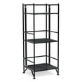 thumbnail image 4 of Convenience Concepts Xtra Storage 3 Tier Folding Metal Shelf, Black, 4 of 4