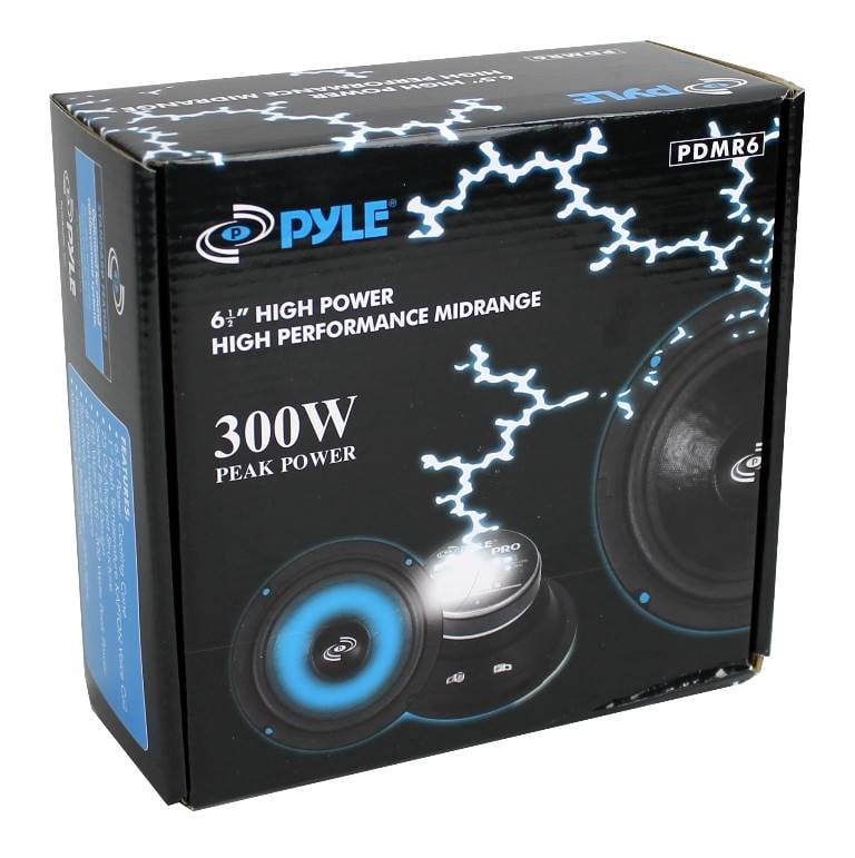 Pair of Pyle PDMR6 300W Midbass//Midrange 6.5/" Woofers Pro Sealed Back; 8 Ohm
