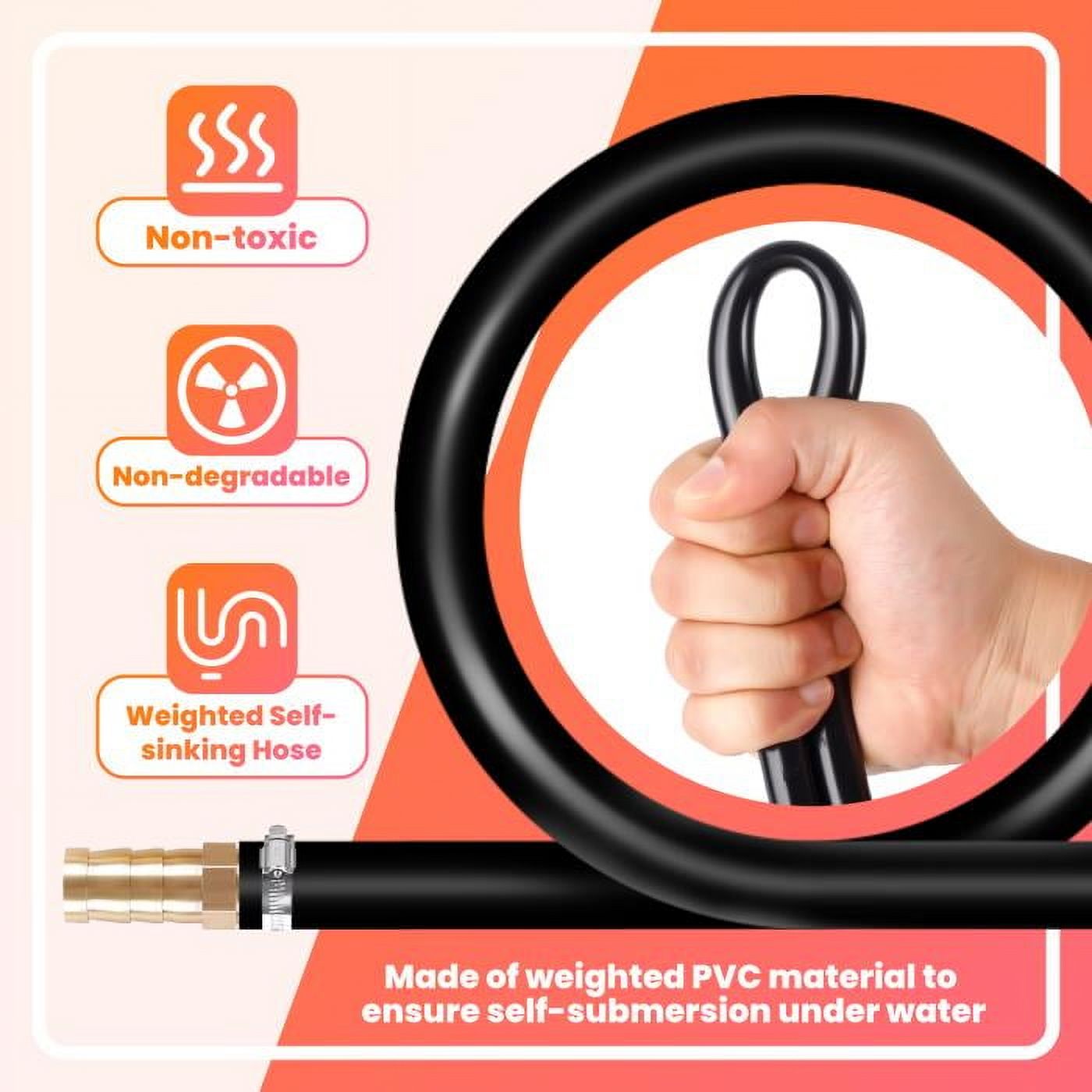 Professional-Grade Aeration Solution - 328 Foot 3/8" Weighted Hose with Complete Accessories