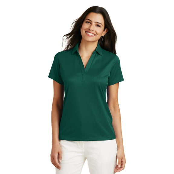 Port Authority Ladies Performance Fine Jacquard Polo-S (Green Glen)