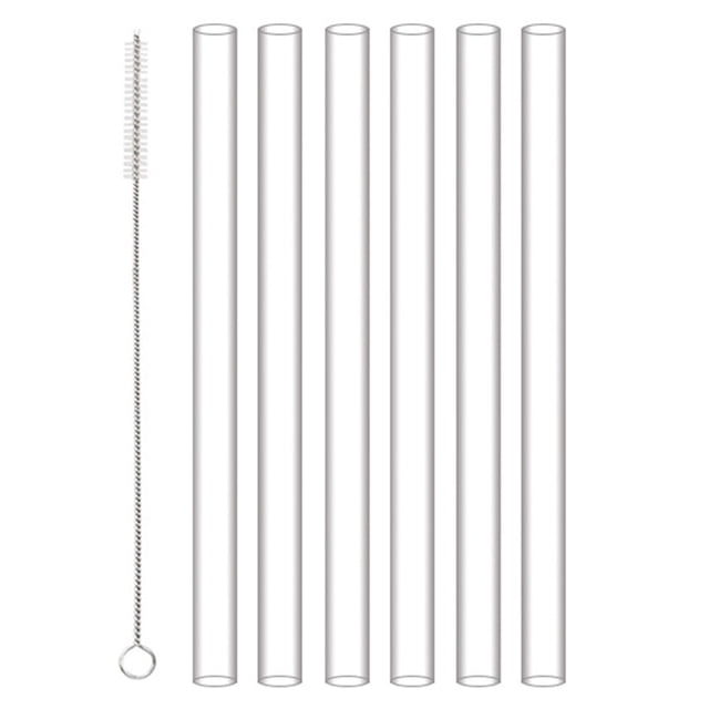 Pajitas Largas Repuesto 6 Uds. Con Cepillo Limpieza para Owala FreeSip 24/32oz JShteea