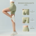 thumbnail image 4 of Spring Summer Yoga Shorts for Women High Waist Hip Lifting Tights Sports and Fitness Shorts, 4 of 4