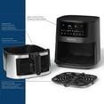 thumbnail image 4 of Starfrit - Air Fryer with Digital Control and Window, 7.2 Liter Capacity, Stainless Steel, 4 of 6