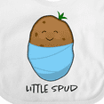 thumbnail image 4 of Inktastic Little Spud Blue Boys or Girls Baby Bib, 4 of 4