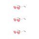 thumbnail image 1 of Sonducket Mujer Corazón Gafas de sol Gafas Moda para verano Fiesta al aire libre Oro Rosa Type1, 1 of 1