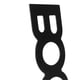 thumbnail image 1 of 1 Pair Book End Decorative L Shaped Keep Upright Slip Resistant Book Stopper for School Office Black, 1 of 3