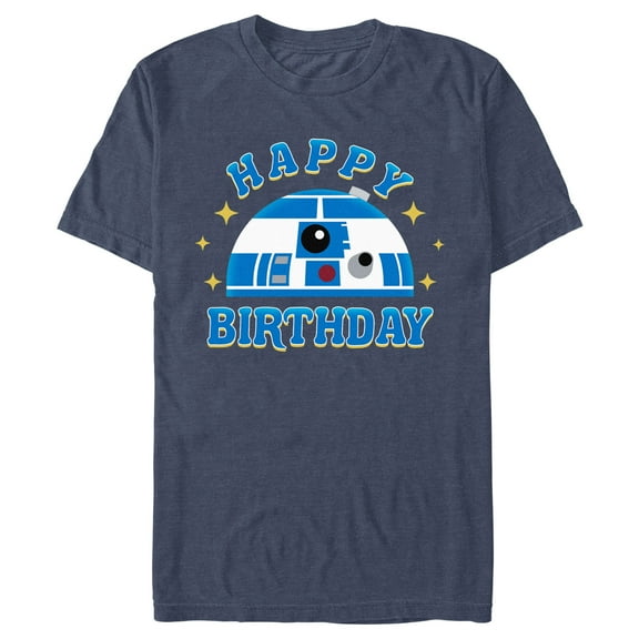 Men's Star Wars Cute R2-D2 Happy Birthday Graphic T-Shirt