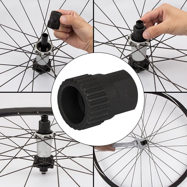 Herramienta de de cuerpo de cubo de rueda de bicicleta portátil, herramienta de extracción de trinquete, duradero, ligero, ajustable, B Macarena Buje trasero de bicicleta