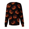 thumbnail image 3 of WTOBBY Halloween Themed Women's Dry Nurse Top Casual Long Sleeve Single Breasted Button Down Shirt - Ideal for Costume Parties and Professional Medical Workwear Attire,Black L, 3 of 4