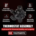 thumbnail image 3 of Ensamblaje de Termostato de Refrigerante del Motor MITZONE para BMW X5 X6, 3 of 6