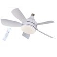 thumbnail image 1 of 35W Smart Ceiling Fan Light with Remote Control - 2-in-1 LED Lighting & Quiet Air Circulation, Adjustable Brightness/Color, 3 Speeds, 2/4H Timer, Easy E27 Installation, ABS+PC Black Design for, 1 of 6