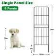thumbnail image 2 of 10 - Panel Metal Garden Fence, 38in Height Animal Barrier Fence for Yard, Decorative Fence for Garden, Easy Installation, 2 of 5