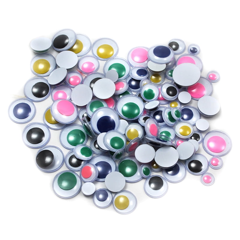 Assorted Wiggle Eyes, 100 Per Pack, 12 Packs