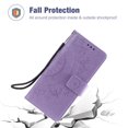 thumbnail image 2 of Allytech Embossed Mandala PU Leather Case for iPhone 13 2021(6.1"), Slim Soft TPU Bumper Anti-Scratch Flip Kickstand Detachable Lanyard Wallet Protective Case for iPhone 13, Purple, 2 of 6