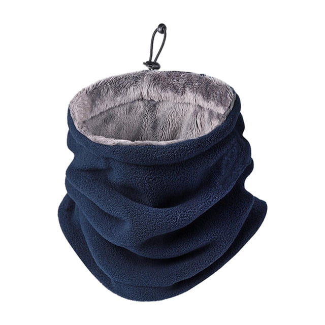 Calentador térmico Cuello tubo Bufanda Tubo Calentador de Sombreros Bandana Unisex Redecilla Gruesa Pasamontañas Bufanda para esquí Clima frío Azul Sunnimix Polaina del cuello