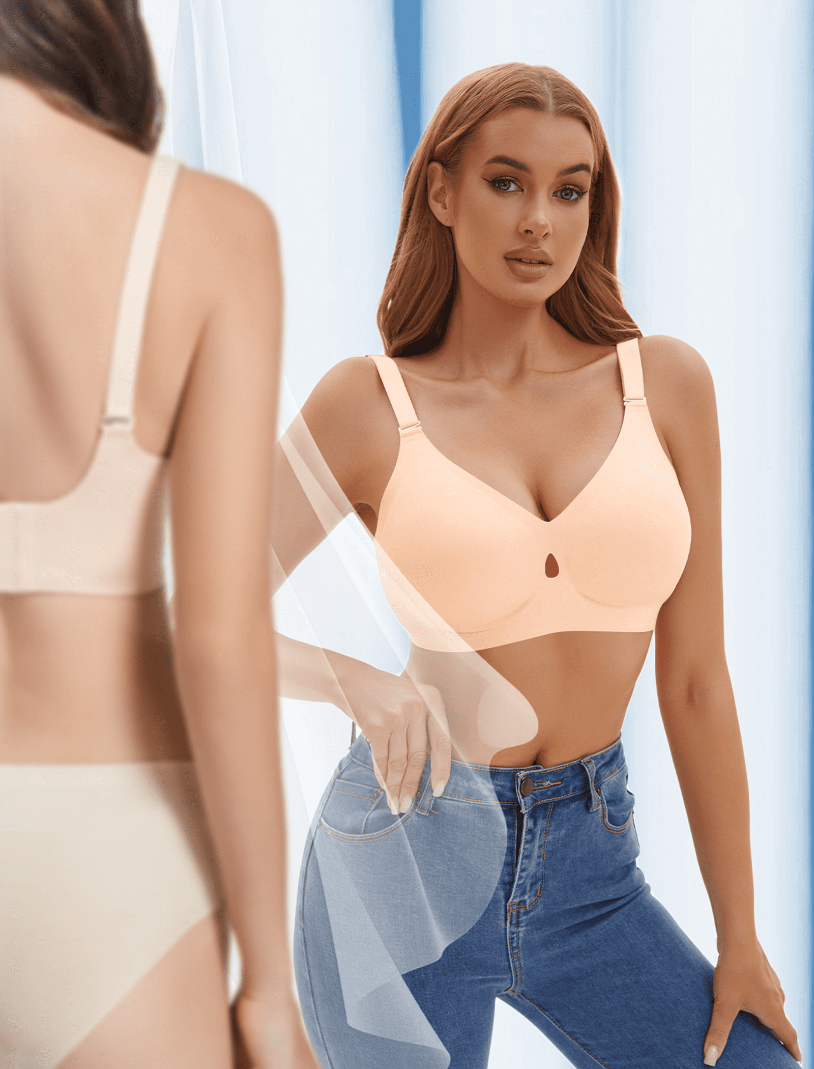 EaseBloom Wireless Bras for Women Everyday Wear