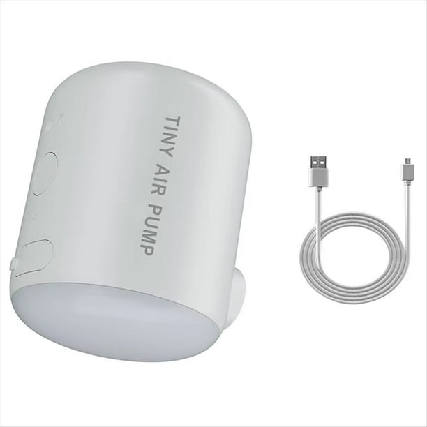 Minibomba de Aire Eléctrica para Camping, Recargable por USB, para Inflar y Desinflar Colchones y .