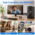 thumbnail image 5 of 5K 80MP Digital Camera, Dual Screen WiFi Point-and-Shoot Camera with 18X Zoom, Flash and 64GB Card for Vlogging, Teens and Adults, Pink, 5 of 10