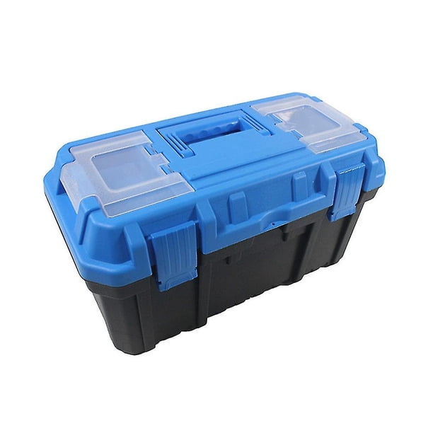 Caja de herramientas de 13 pulgadas, cajas de herramientas pequeñas de plástico, almacenamiento y organización con bandeja extraíble, Compatible con ferretería, almacenamiento de h