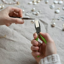 LEORX 1Pcs Flat Nose Pliers for Accessories and Jewelry Making with Nylon Jaws