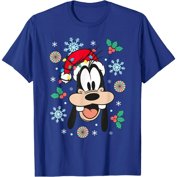 Christmas Goofy Big Face Holiday DTG Print Unisex T-Shirt